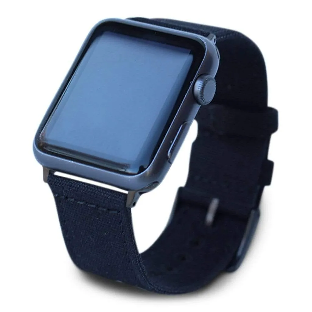Apple Watch Band - Black CanvaSoft