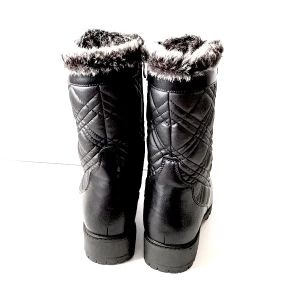 Aquatherm Black Mid-calf Winter Boot by Santana Canada Size 10