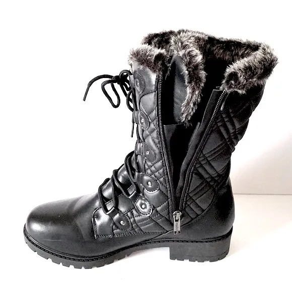 Aquatherm Black Mid-calf Winter Boot by Santana Canada Size 10