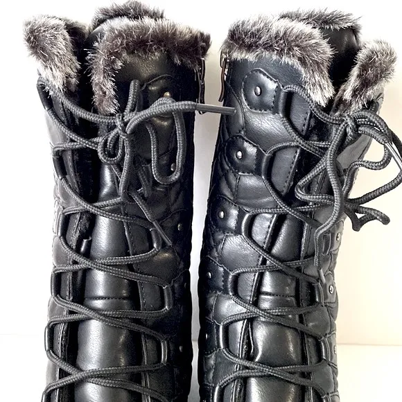 Aquatherm Black Mid-calf Winter Boot by Santana Canada Size 10