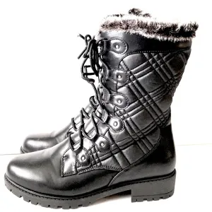 Aquatherm Black Mid-calf Winter Boot by Santana Canada Size 10