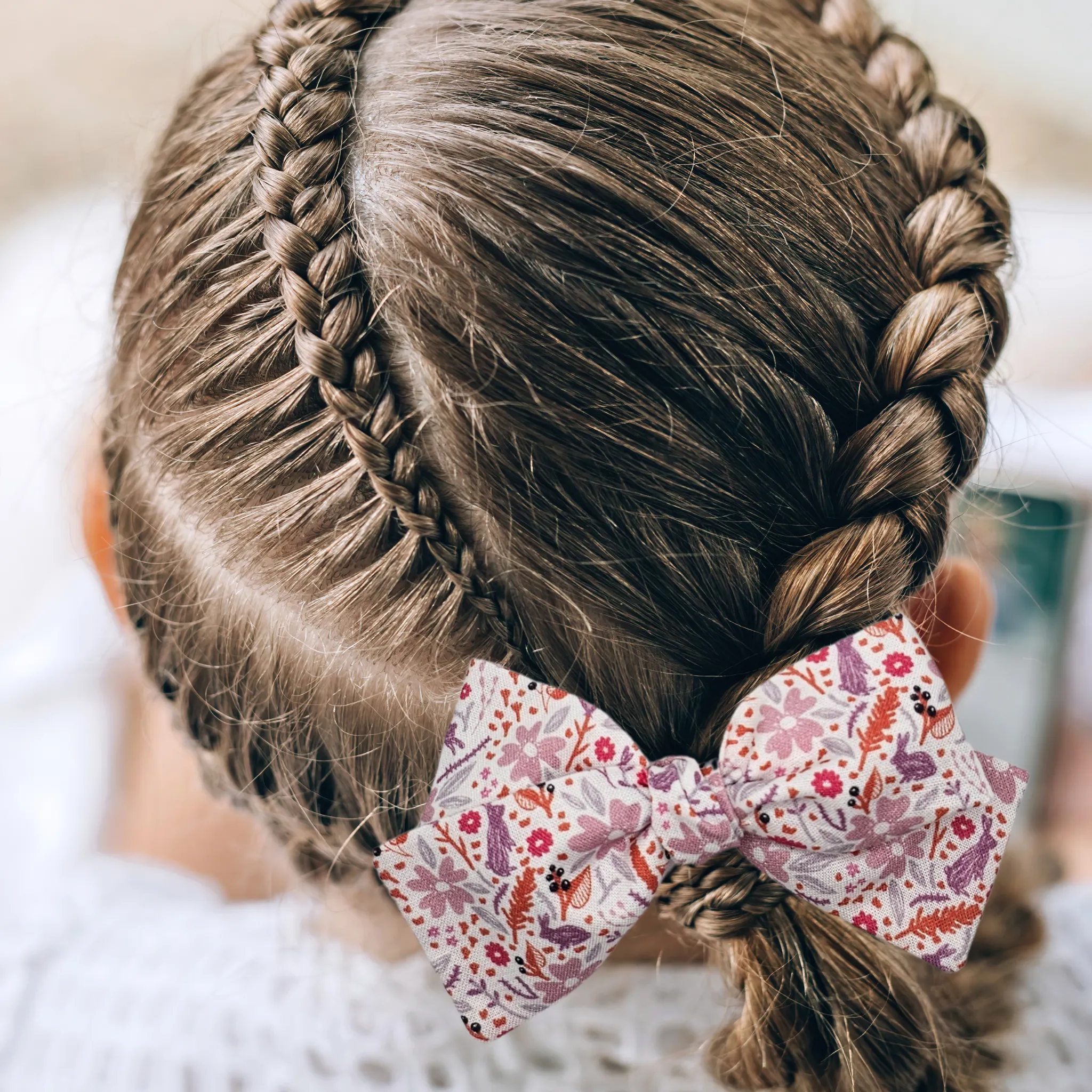 Audrey - Poppy Hand-Tied Hair Bow