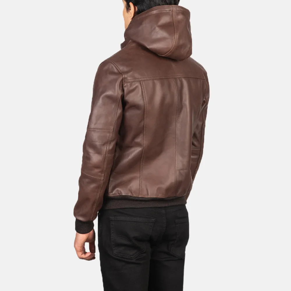 Aurora Leather Bomber Jacket