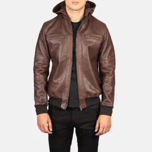 Aurora Leather Bomber Jacket