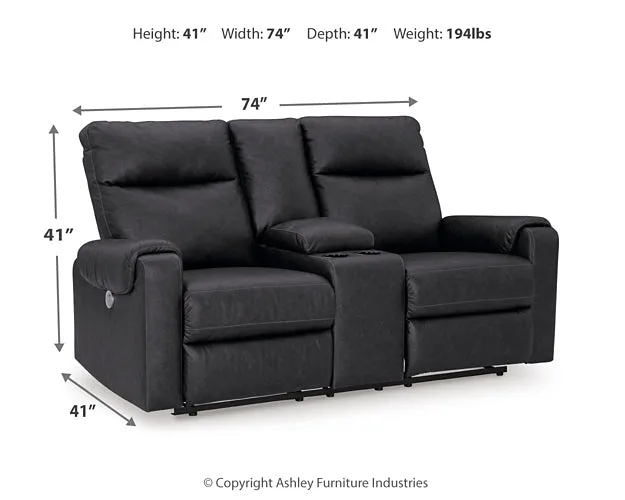 Axtellton DBL REC PWR Loveseat w/Console
