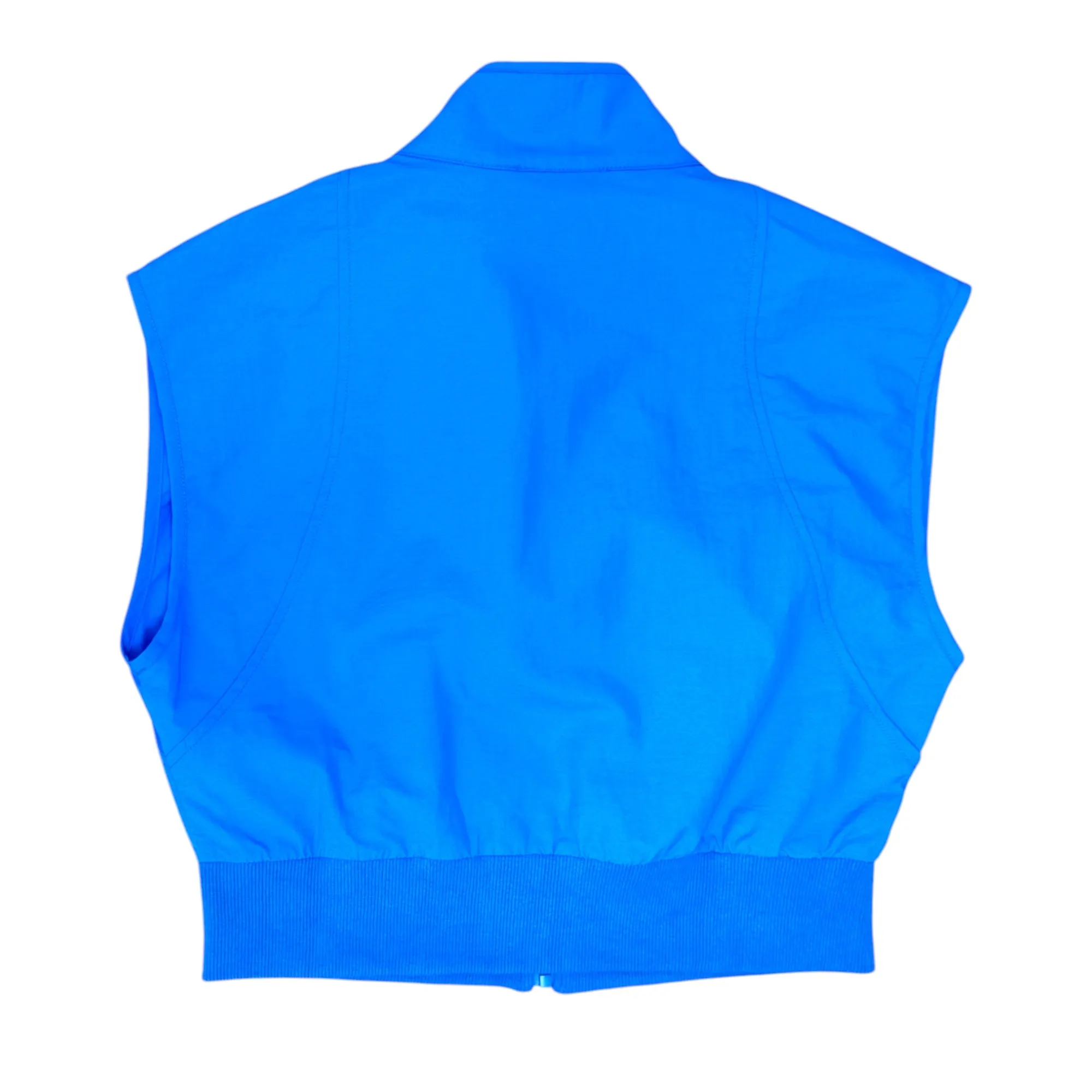 Back & Forth Crop Nylon Zip Up Vest