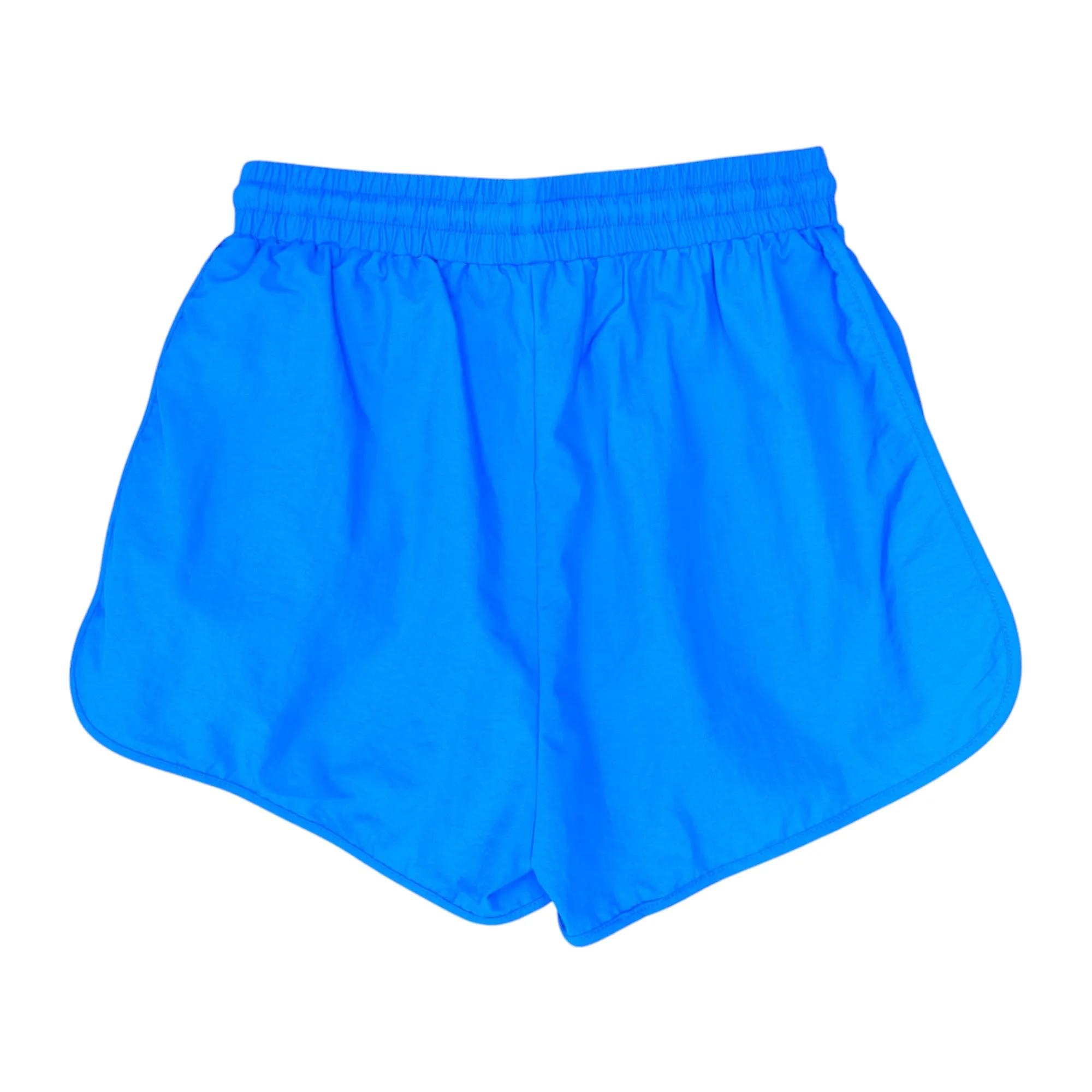 Back & Forth Curved Hem Nylon Shorts