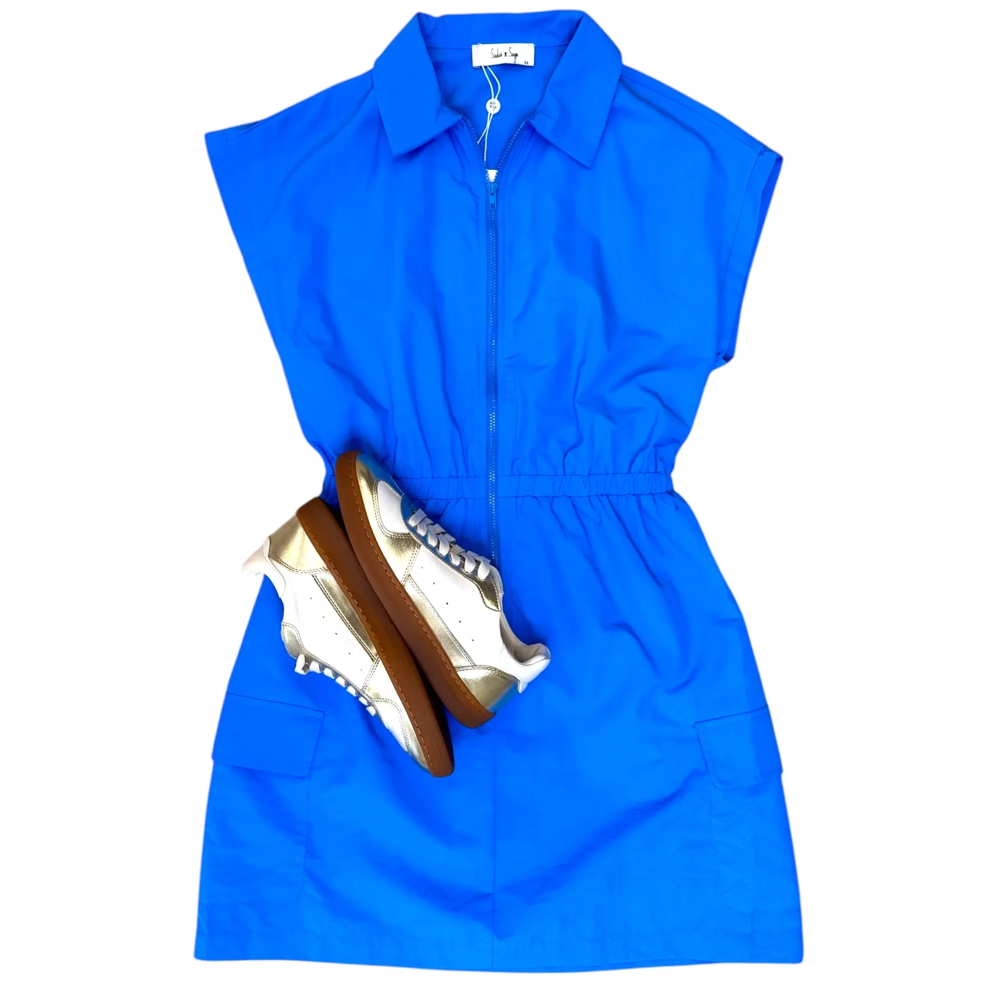 Back & Forth Nylon Zip Front Dress