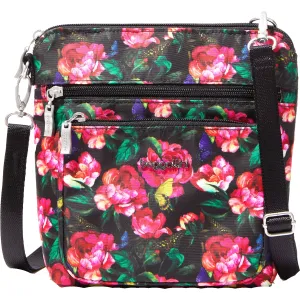 Baggallini Modern Pocket Crossbody Fuchsia Rose Nylon