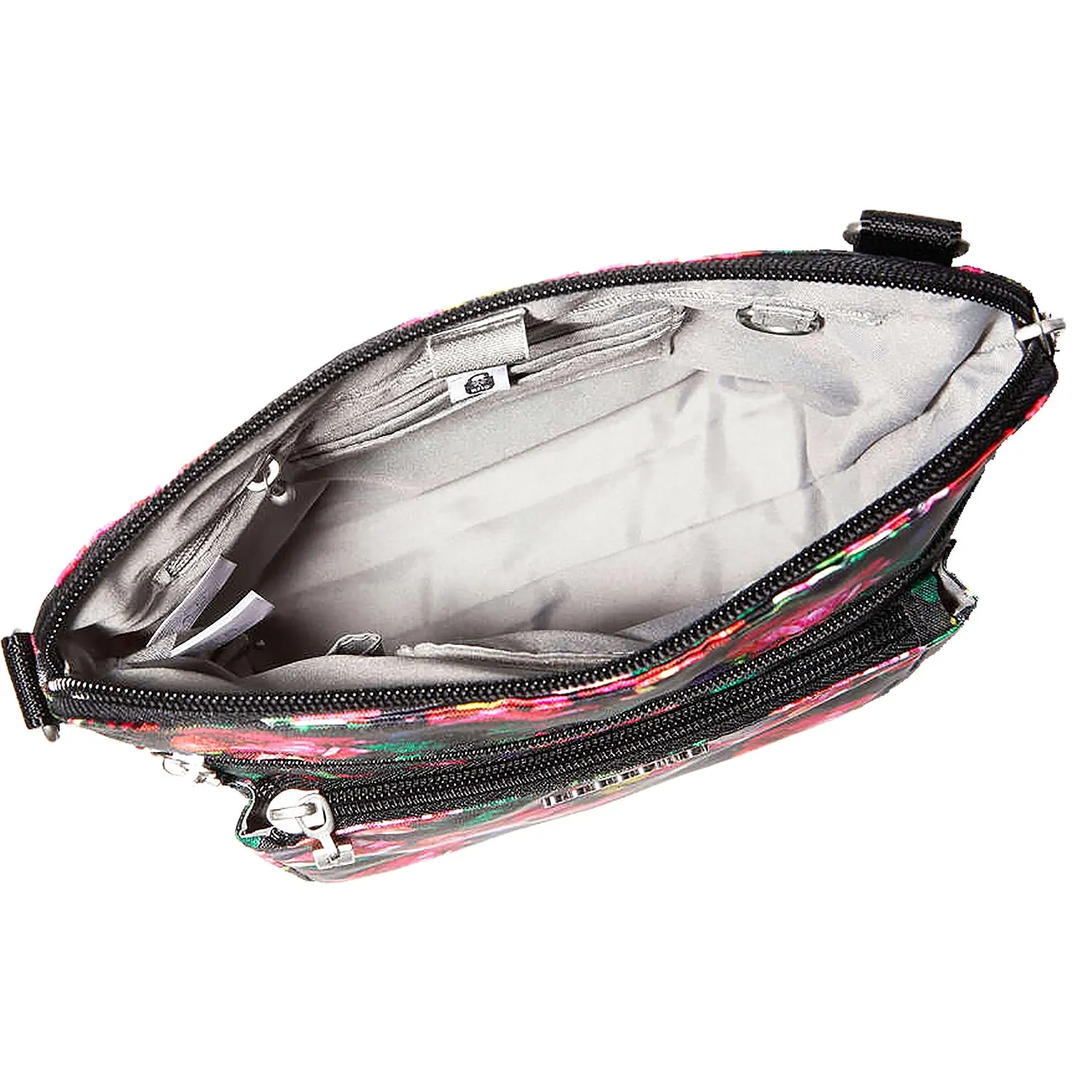 Baggallini Modern Pocket Crossbody Fuchsia Rose Nylon