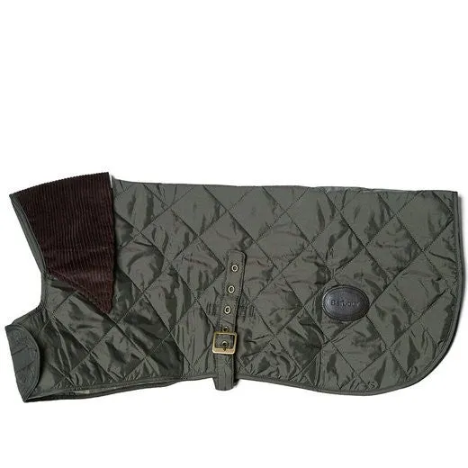 Barbour Green Quilted Dog Coat