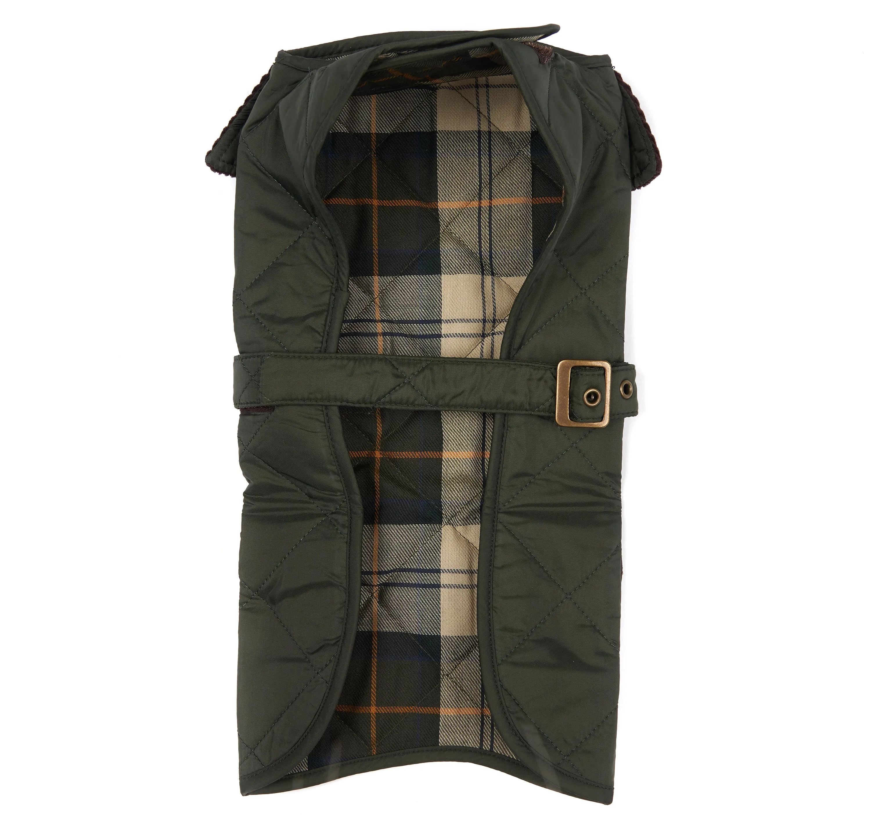 Barbour Green Quilted Dog Coat