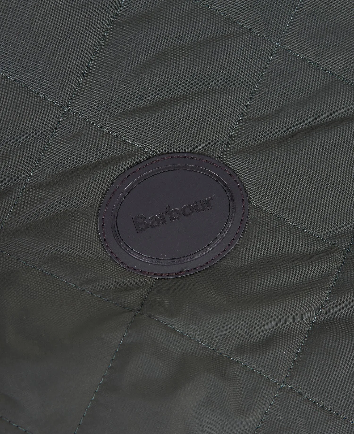 Barbour Green Quilted Dog Coat