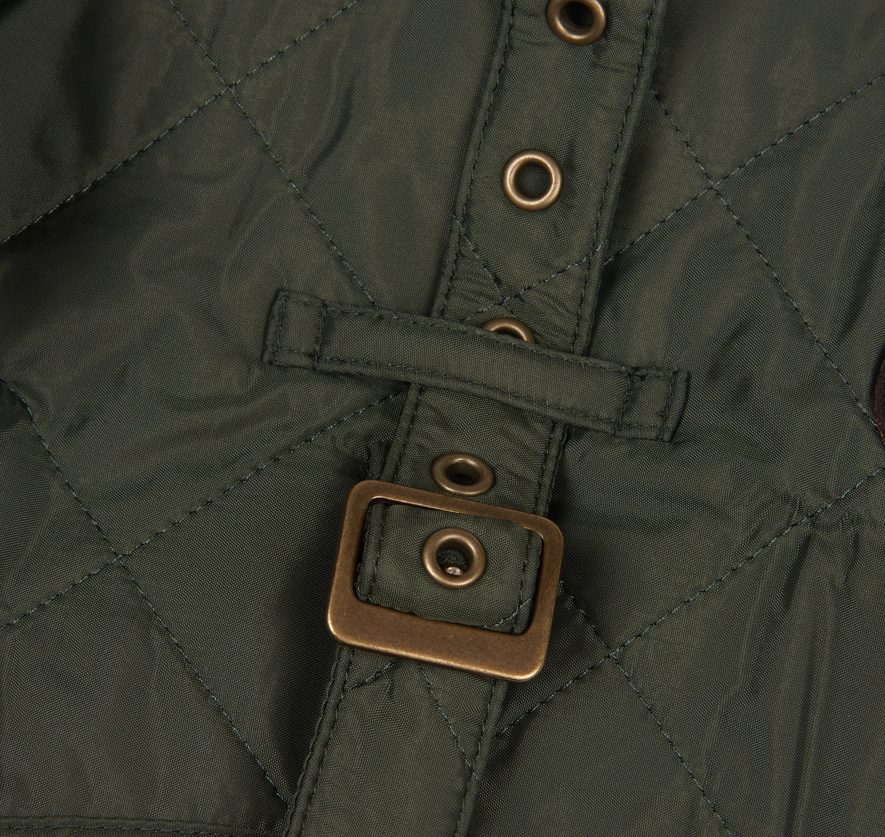Barbour Green Quilted Dog Coat