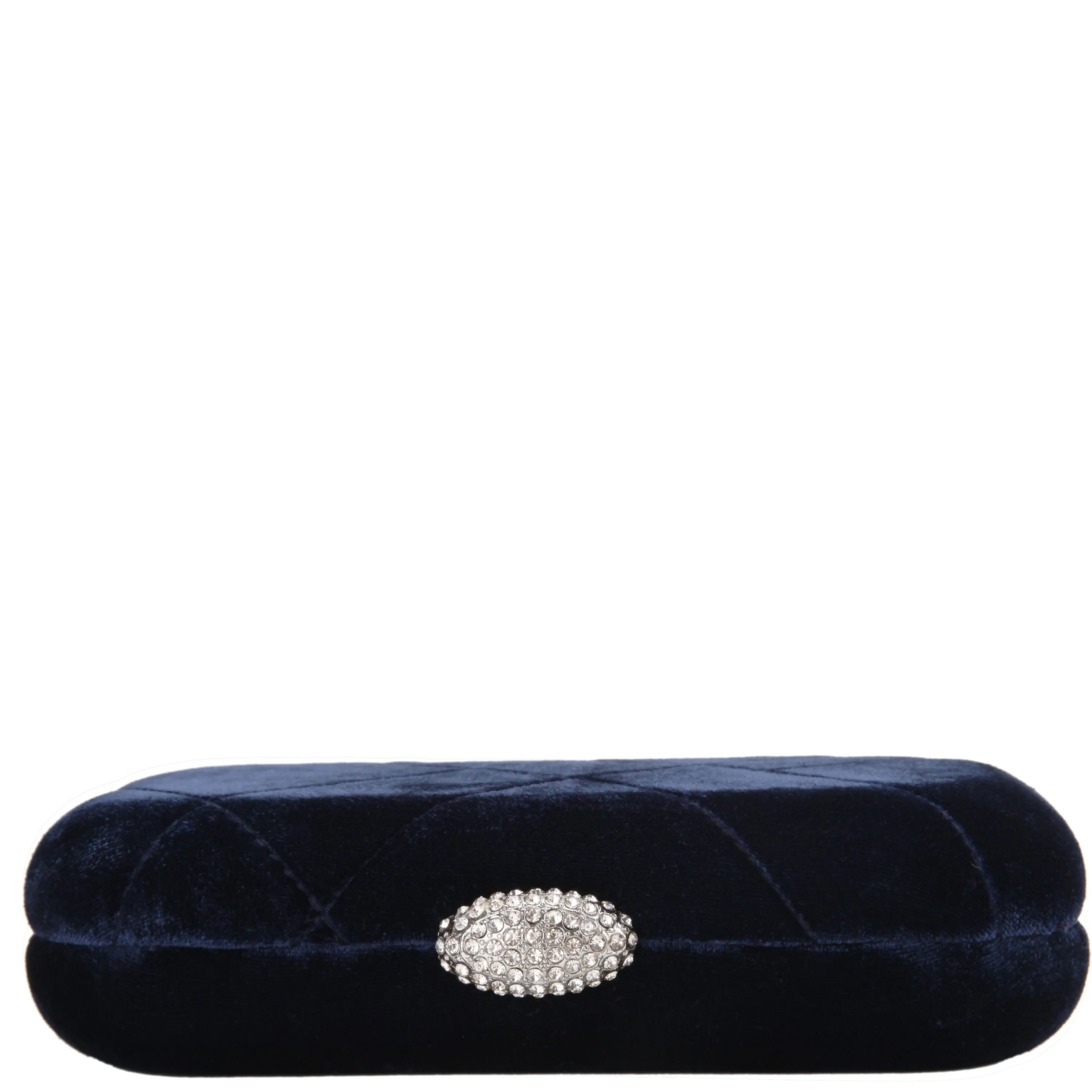BARLOW-NAVY QUILTED VELVET