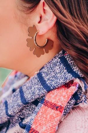 Be Like That Hoop Earrings - Brown