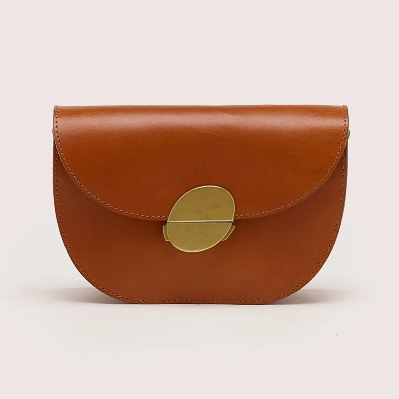 BELLEROSE Sicoco Crossbody Bag in Cognac