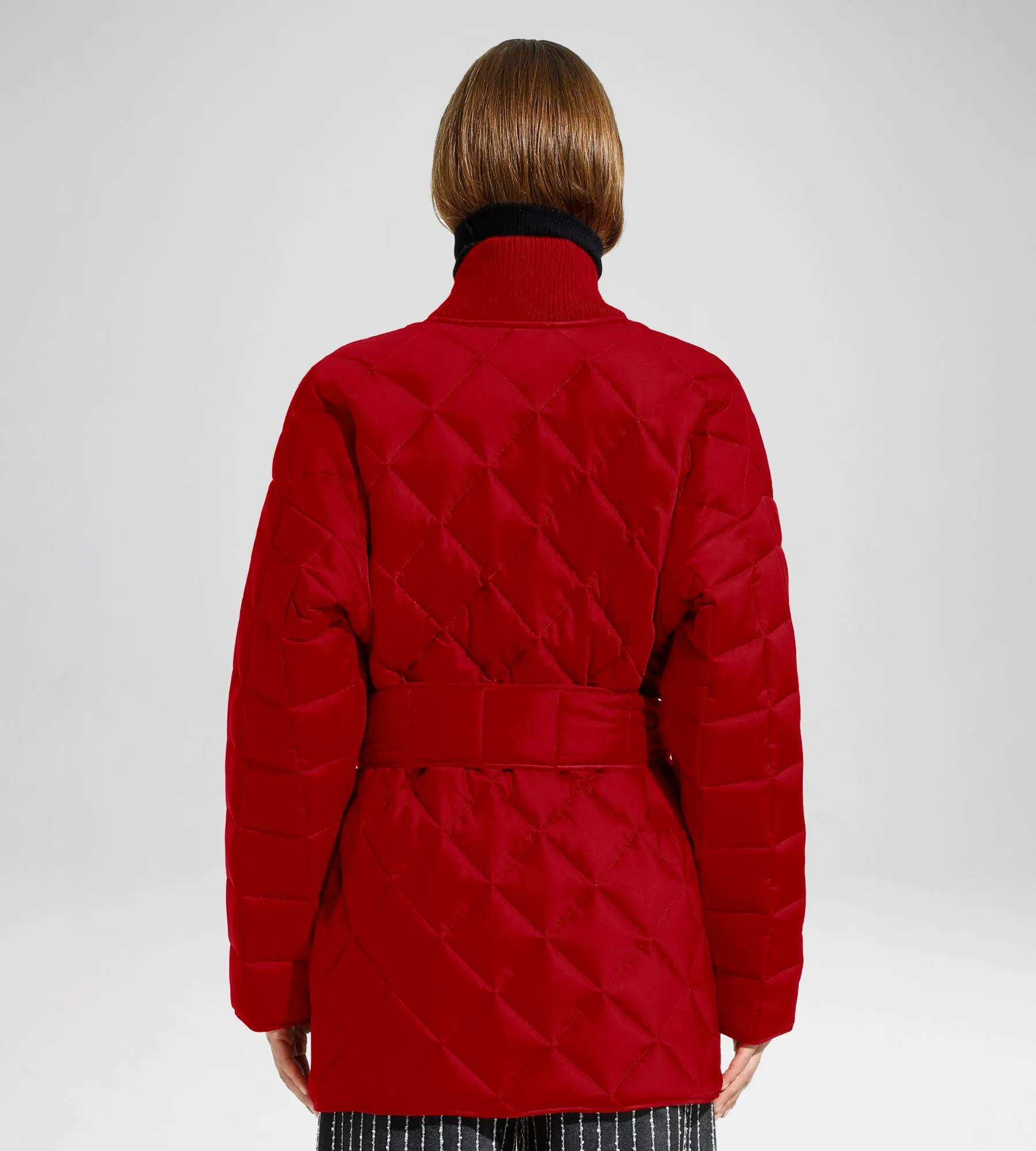 BELTED QUILTED JACKET