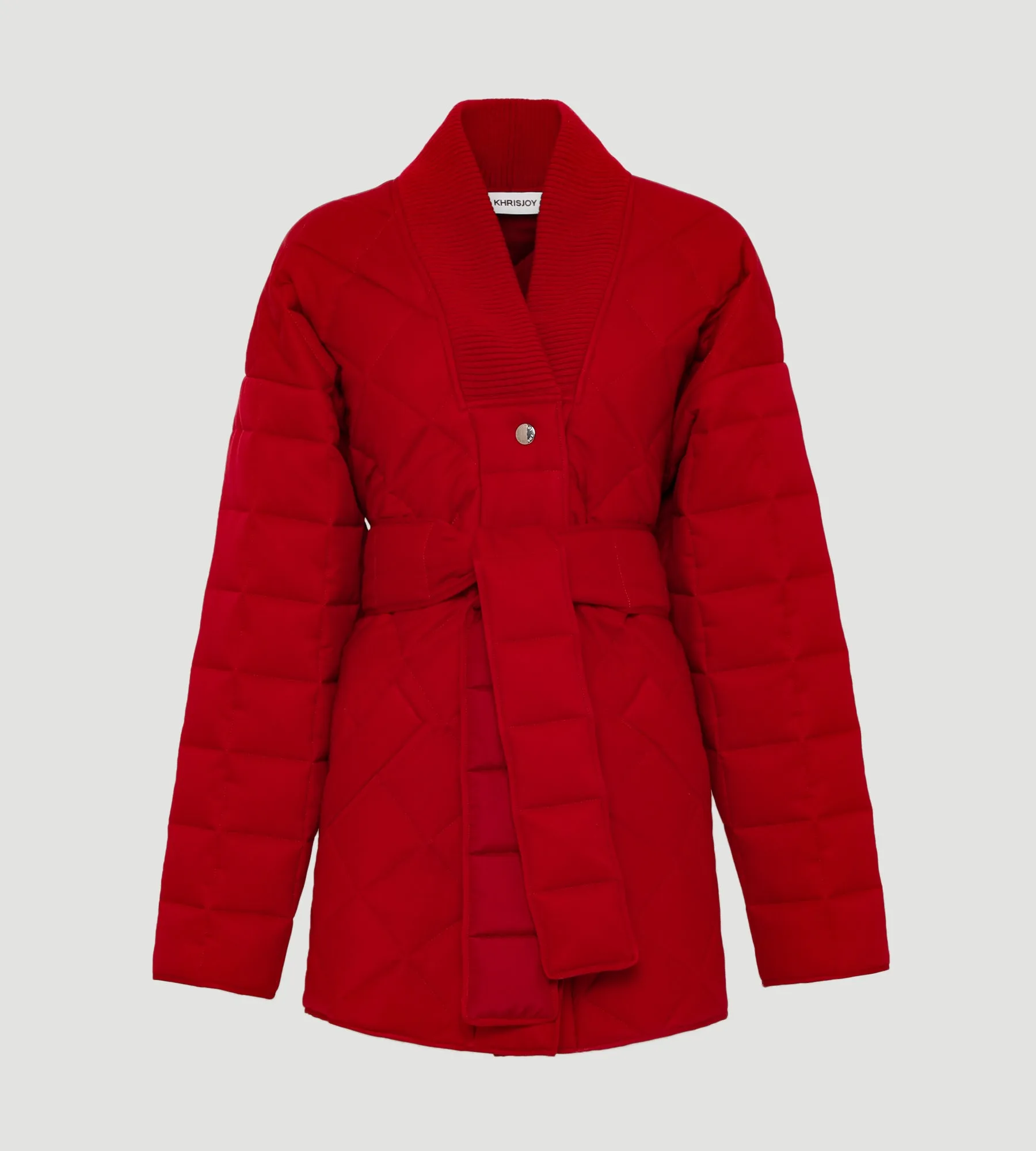 BELTED QUILTED JACKET