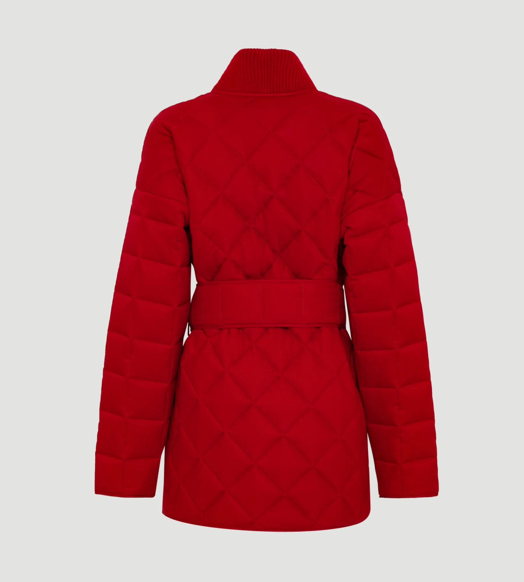 BELTED QUILTED JACKET