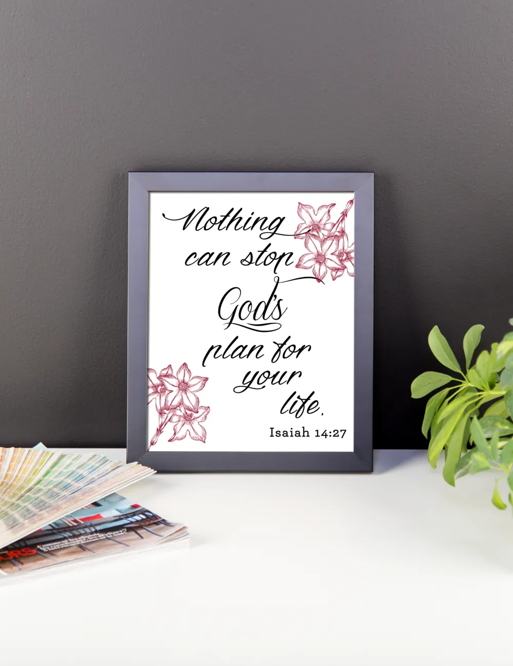 Bible Art Nothing Can Stop Gods Plan For Your Life Isaiah 14:27