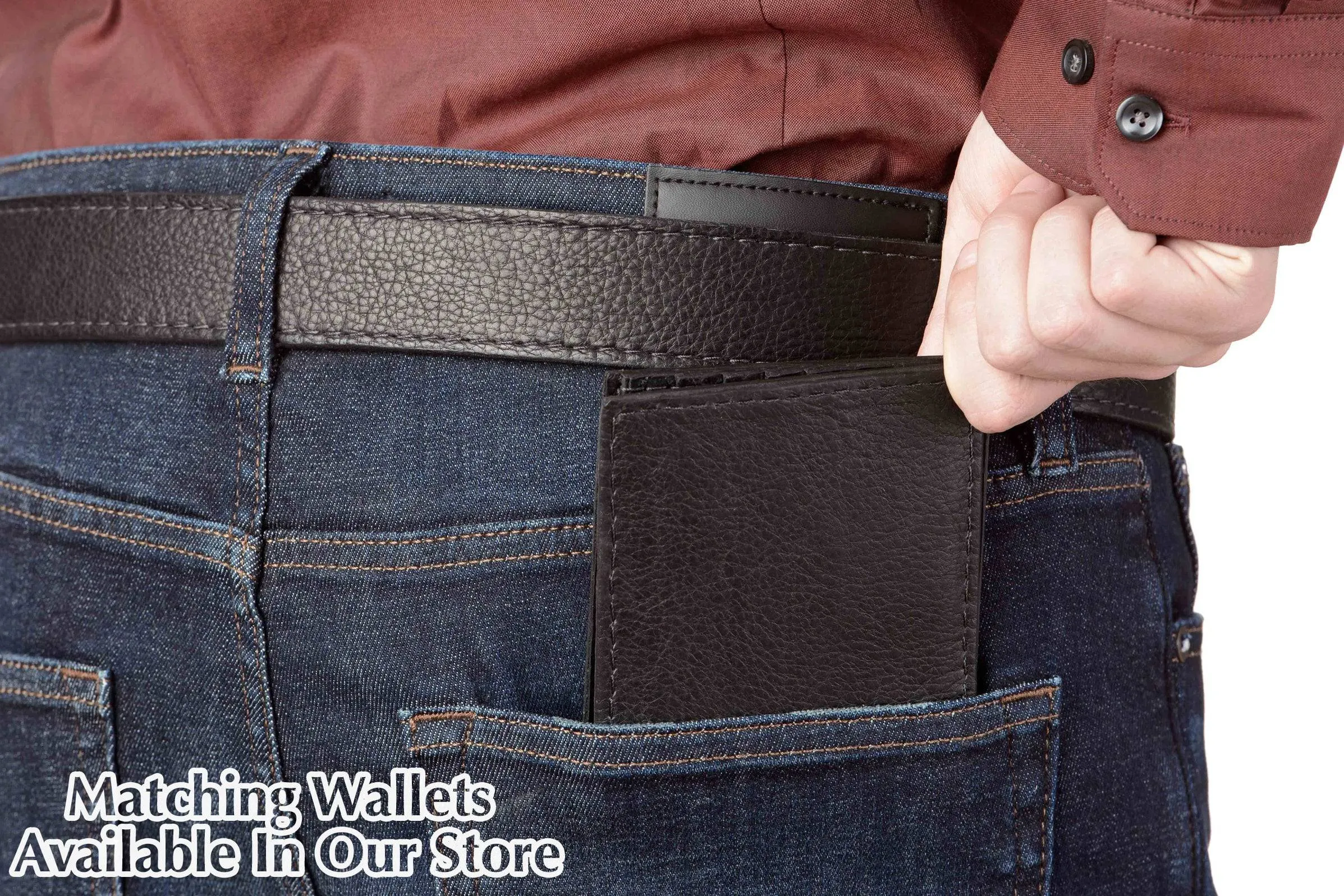 Black American Bison Max Thickness Gun Belt