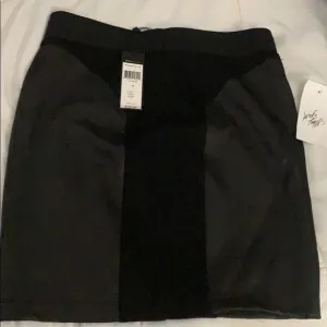 Black Faux Leather BCBG Mini Skirt. Brand New.