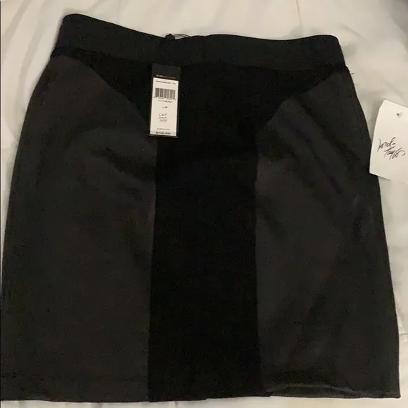 Black Faux Leather BCBG Mini Skirt. Brand New.