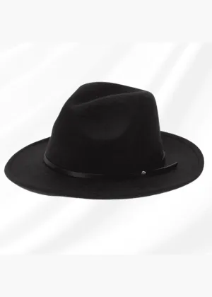 Black Fedora Hat