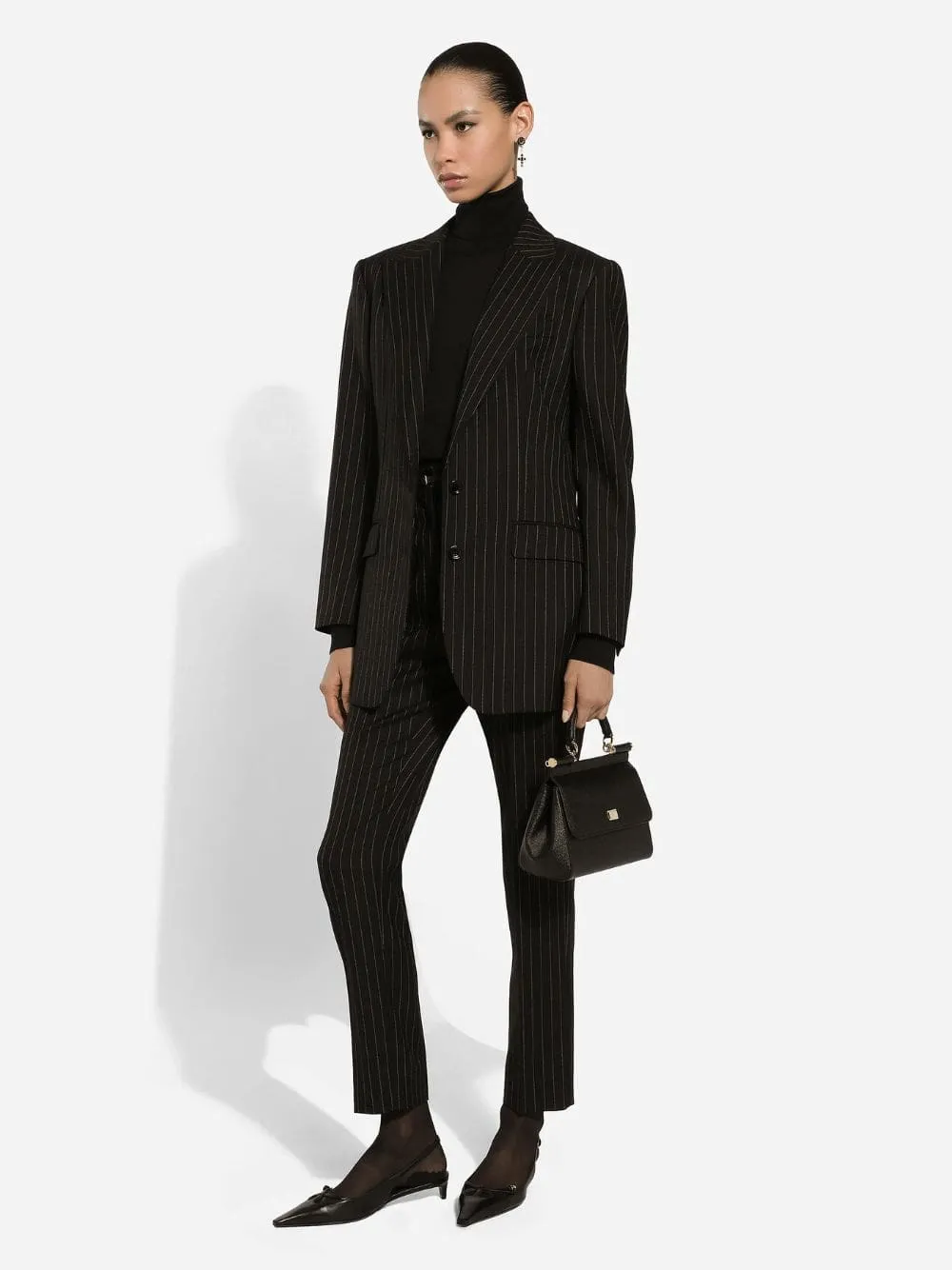Black Medium Sicily Handbag