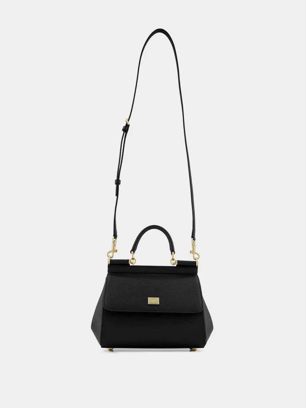 Black Medium Sicily Handbag