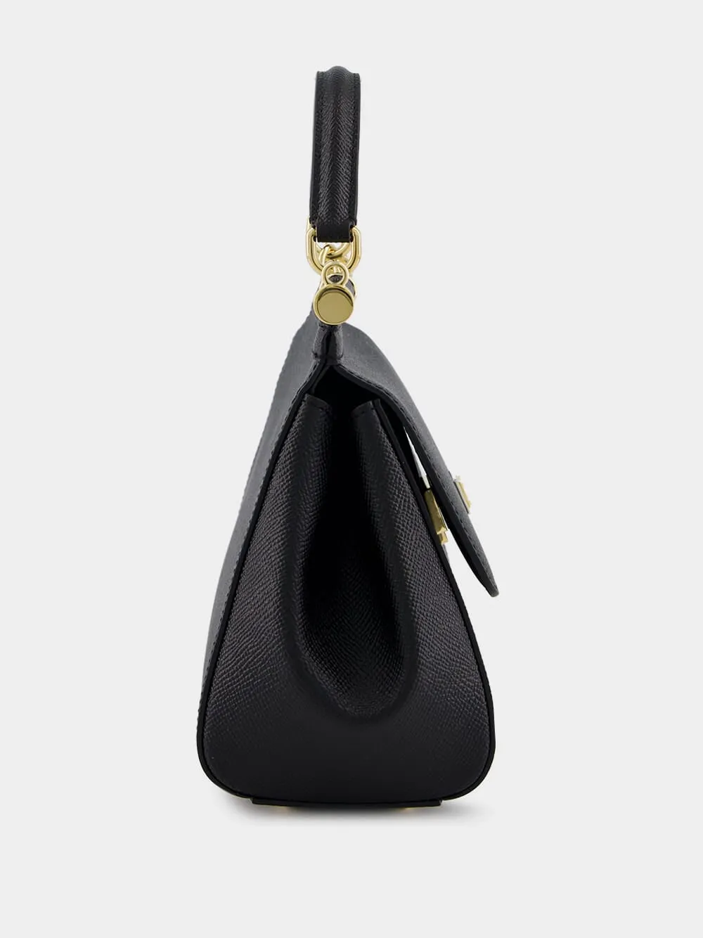Black Medium Sicily Handbag