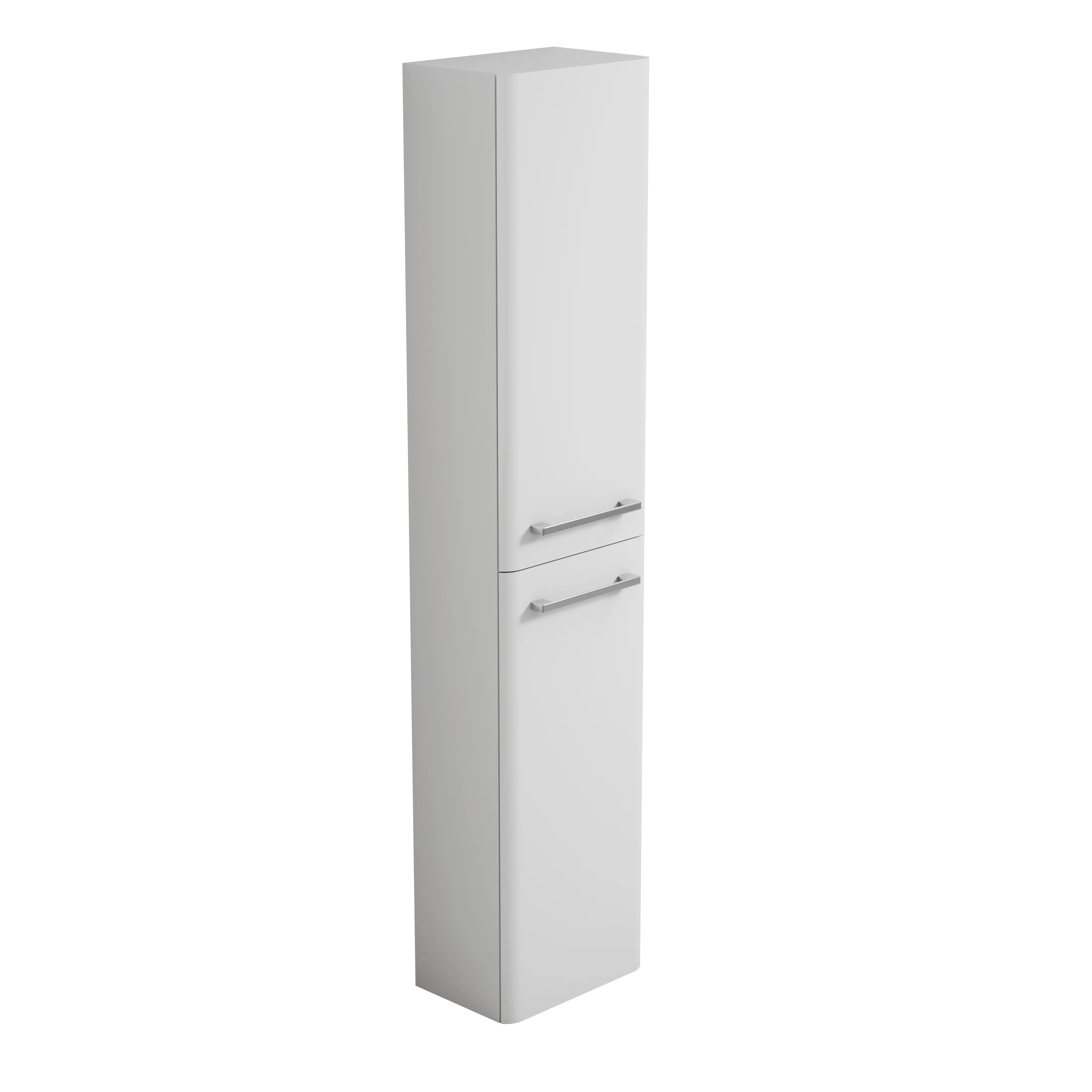 Bliss 300mm Wall Hung Tall Boy Curved Waterproof Storage Unit