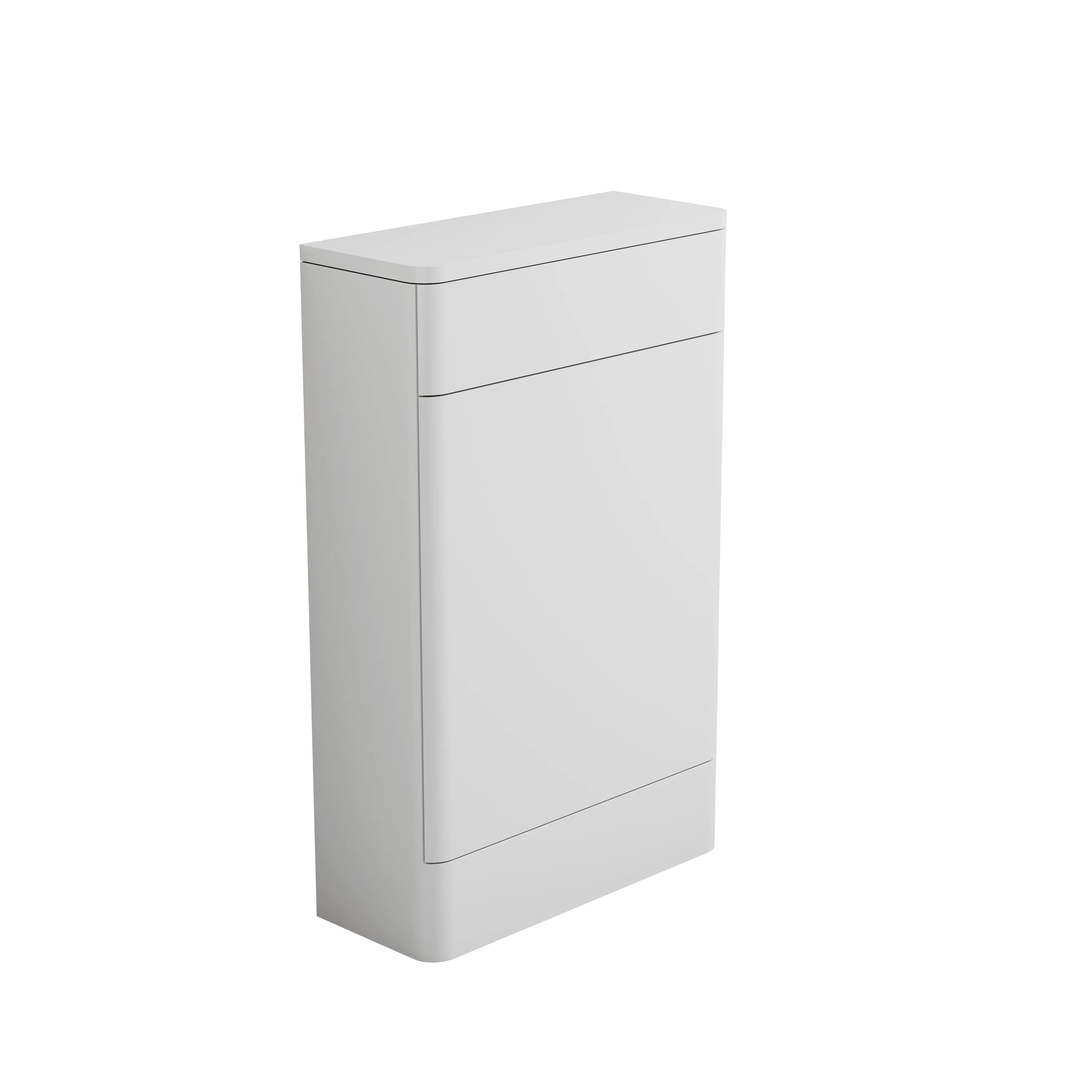 Bliss 500mm Waterproof PVC Curved Slim WC Unit