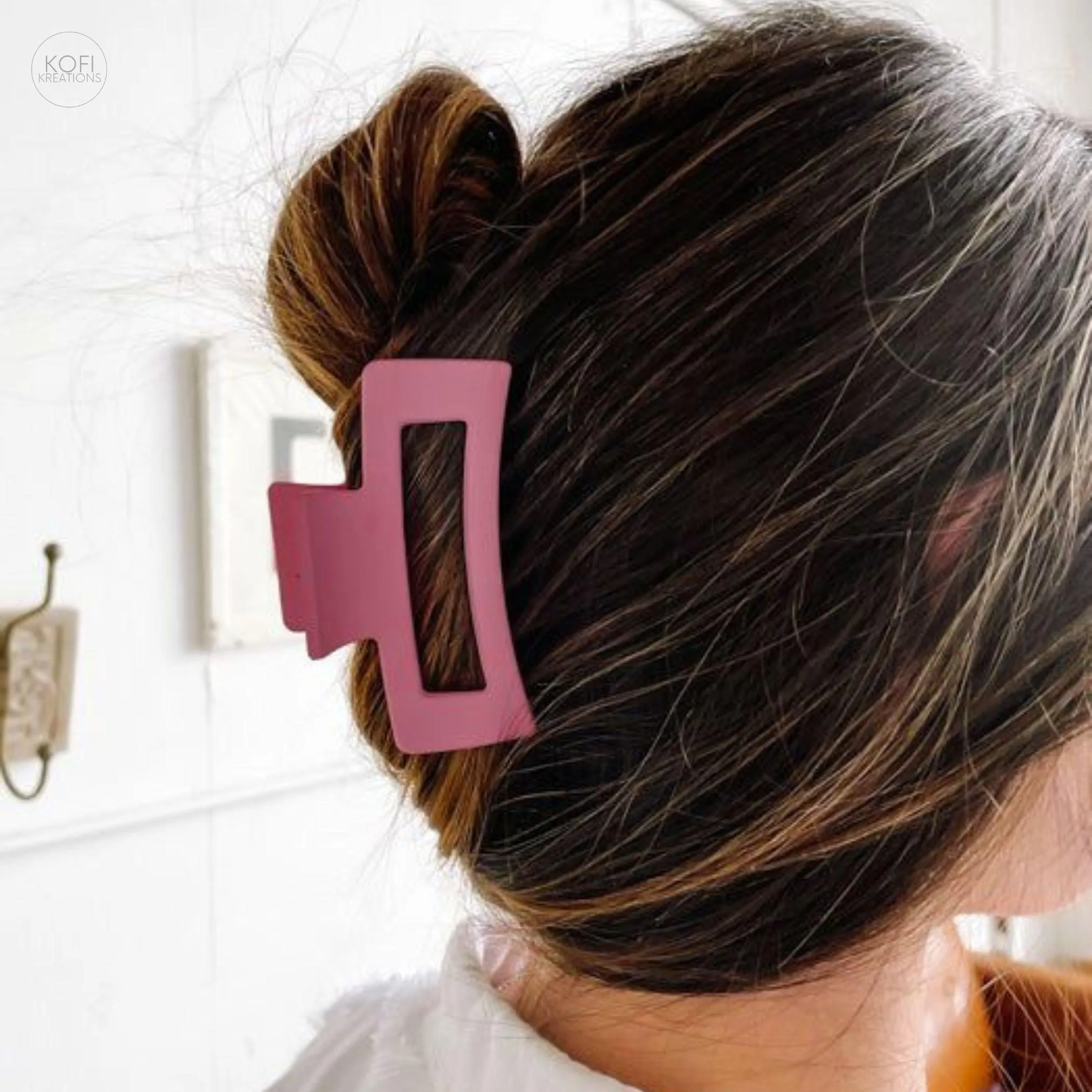 Blue Box Hair Claw Clip