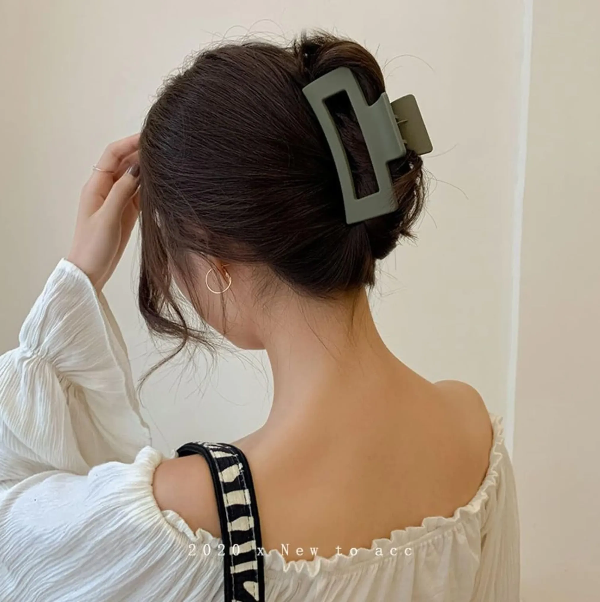 Blue Box Hair Claw Clip