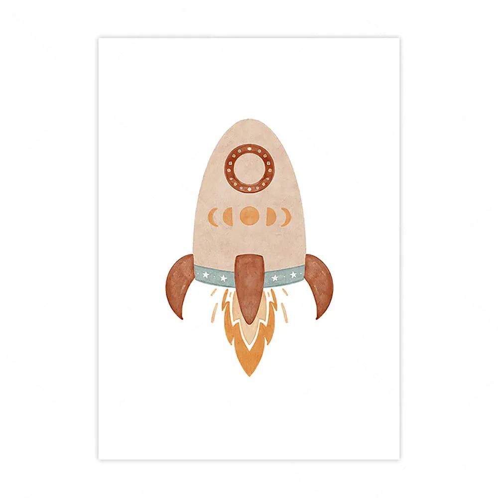 Boho Celestial Kids Room Art