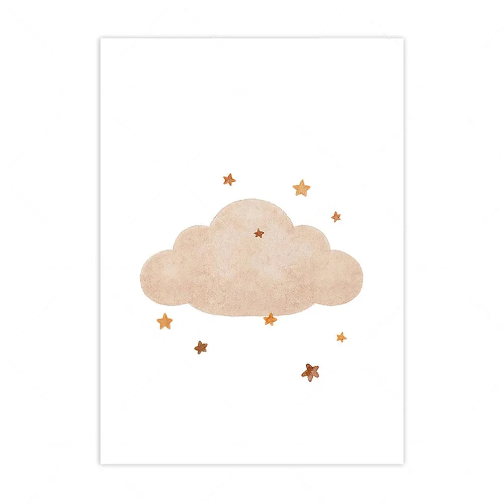 Boho Celestial Kids Room Art