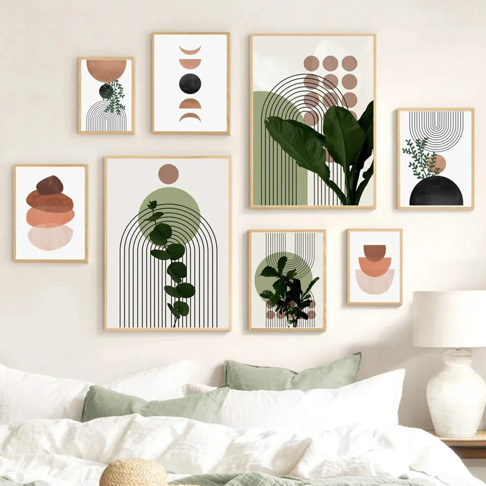 Boho Green Plants Art