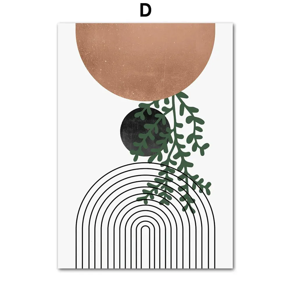 Boho Green Plants Art