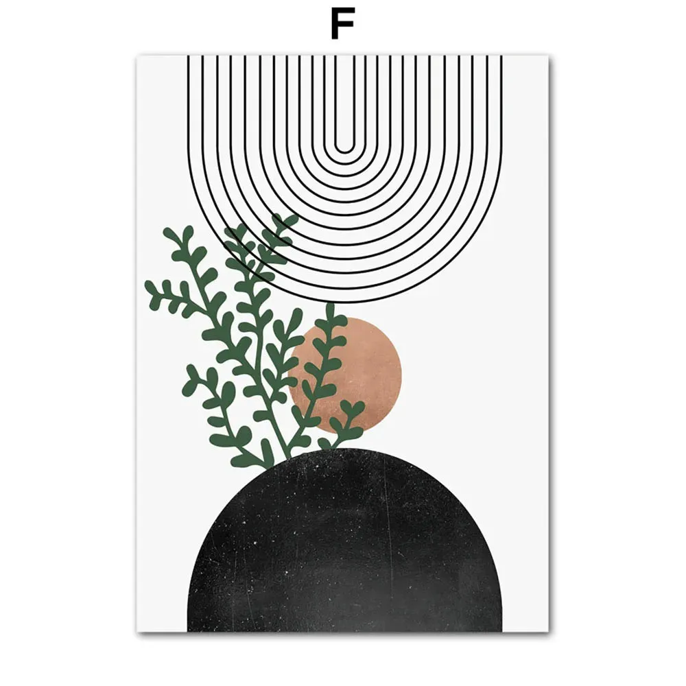 Boho Green Plants Art