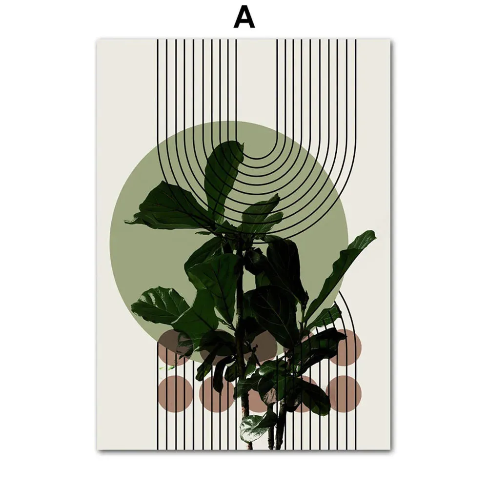 Boho Green Plants Art