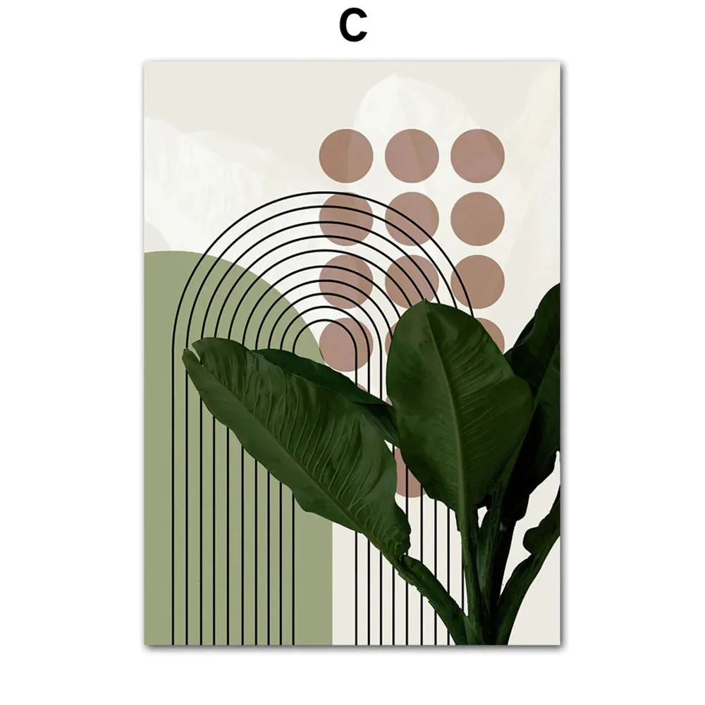 Boho Green Plants Art