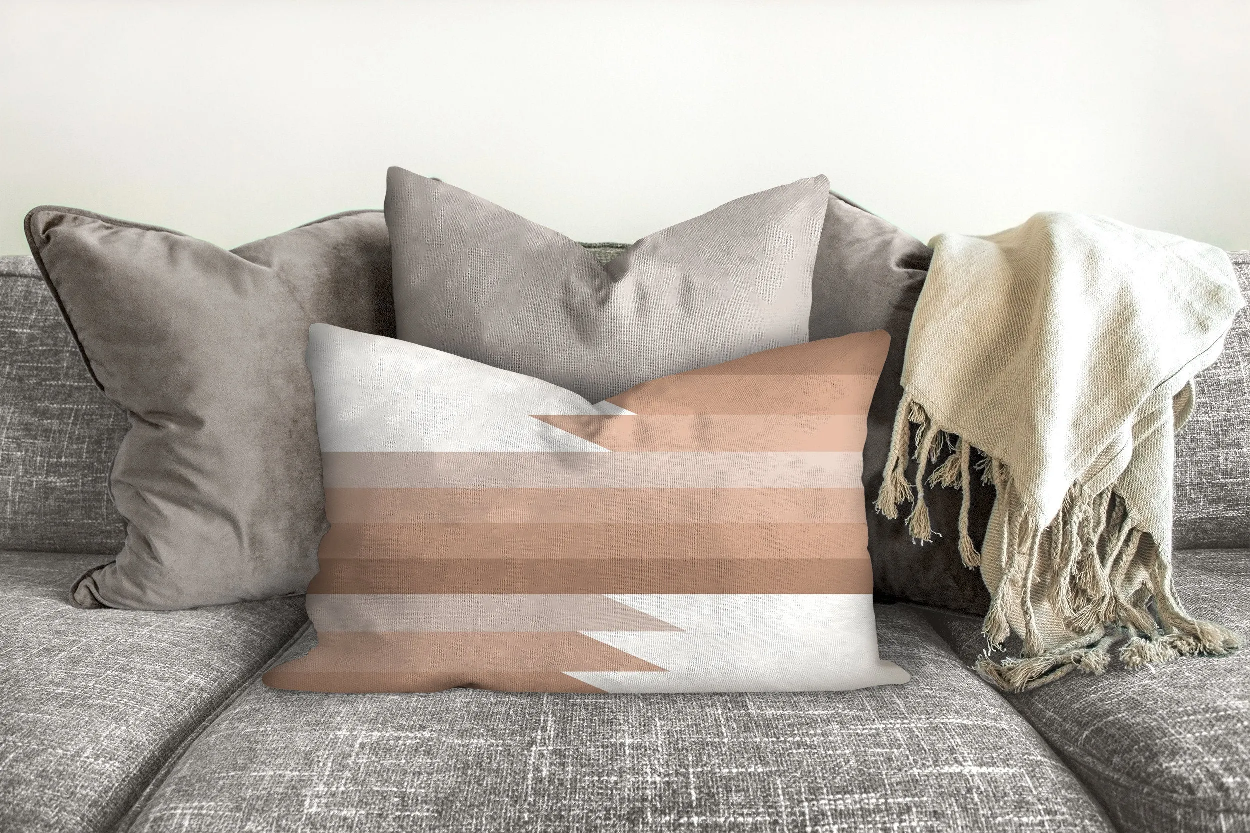 boho throw pillow, diversity mid century inspired, geometric, retro style, Interior decor, home decor, pillow cover and insert accent pillow