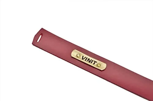 Bookmark Leather Tag for Readers | Personalised with Name (Wine)