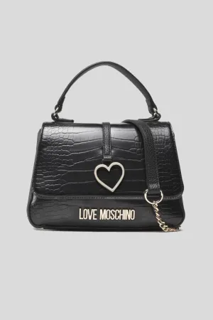 Borsa Pu St. Croco   Pu - Nero