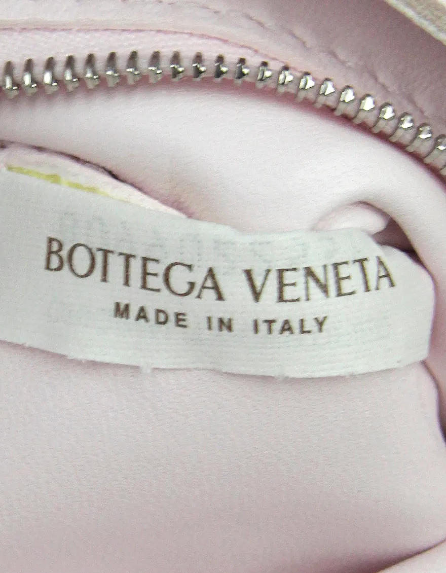 Bottega Veneta Pale Pink Lambskin Maxi Intrecciato Cassette Crossbody Bag