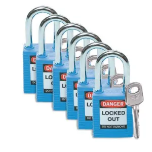 Brady® NYLN PADLOCK STEEL 38MMSHA YELLOW, 51346