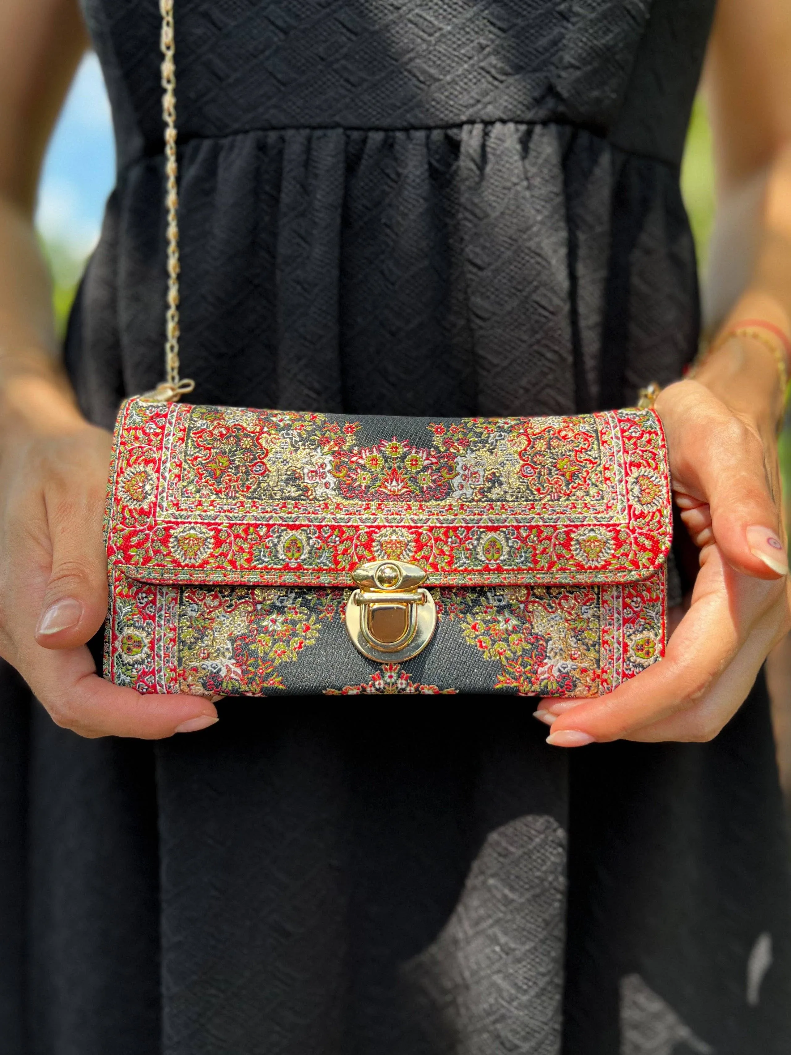 Brocade Crossbody Bag