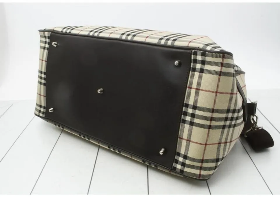Burberry  Nova Check Boston Duffle with Strap 860789